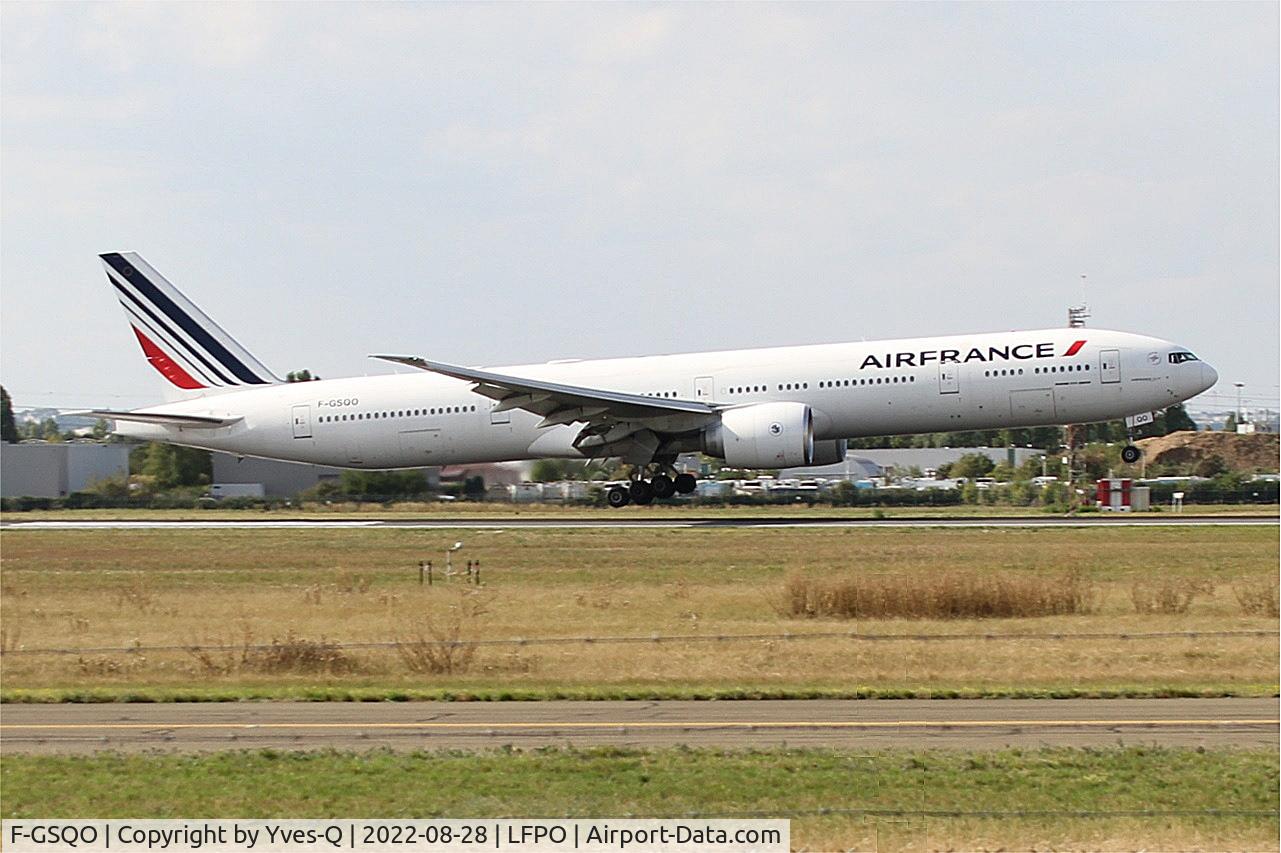 F-GSQO, 2006 boeing 777-328/ER C/N 32961, Boeing 777-328 (ER), Landing rwy 06, Paris-Orly Airport (LFPO-ORY)