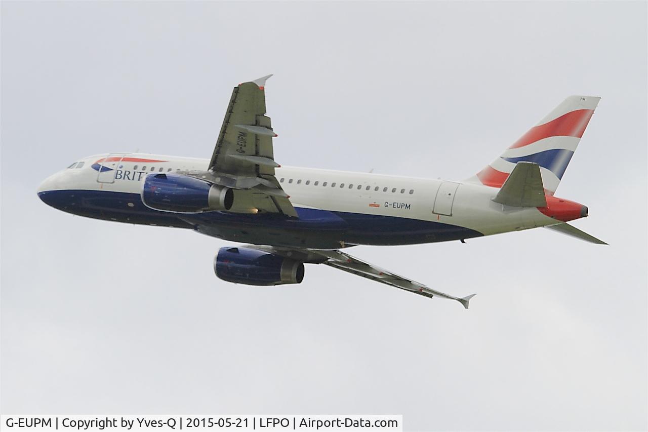 G-EUPM, 2000 Airbus A319-131 C/N 1258, Airbus A319-131, Climbing from rwy 24, Paris-Orly Airport (LFPO-ORY)