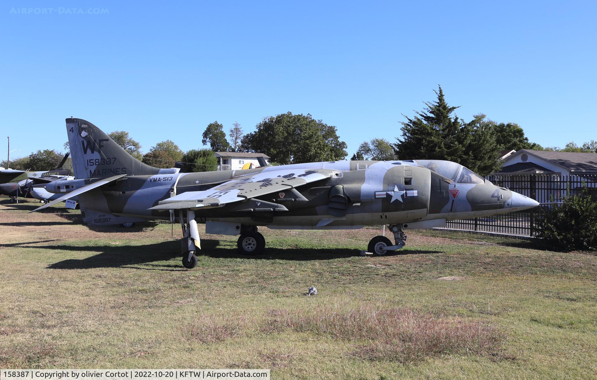 158387, Hawker Siddeley AV-8C Harrier C/N 712065, Now in Texas, oct 2022