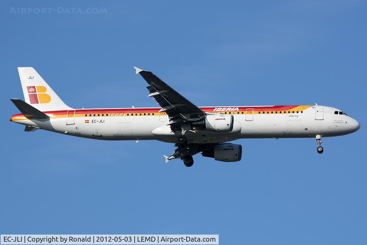 EC-JLI, 2005 Airbus A321-211 C/N 2563, at mad