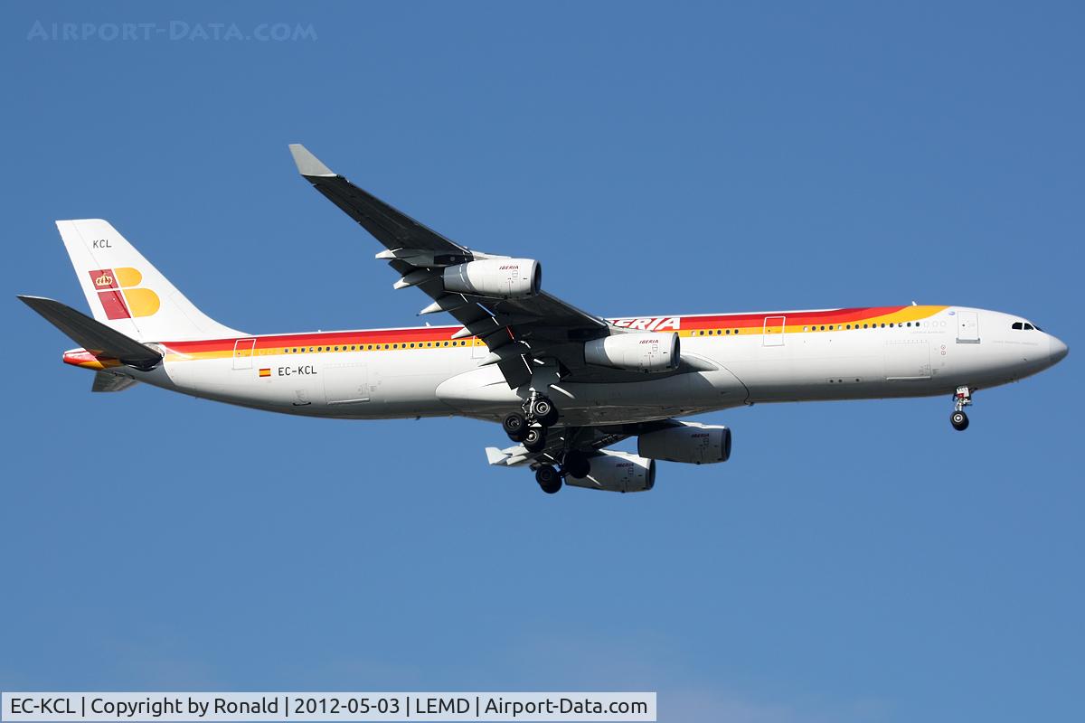 EC-KCL, 1992 Airbus A340-311 C/N 5, at mad