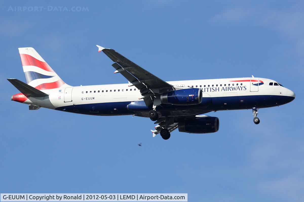 G-EUUM, 2002 Airbus A320-232 C/N 1907, at mad
