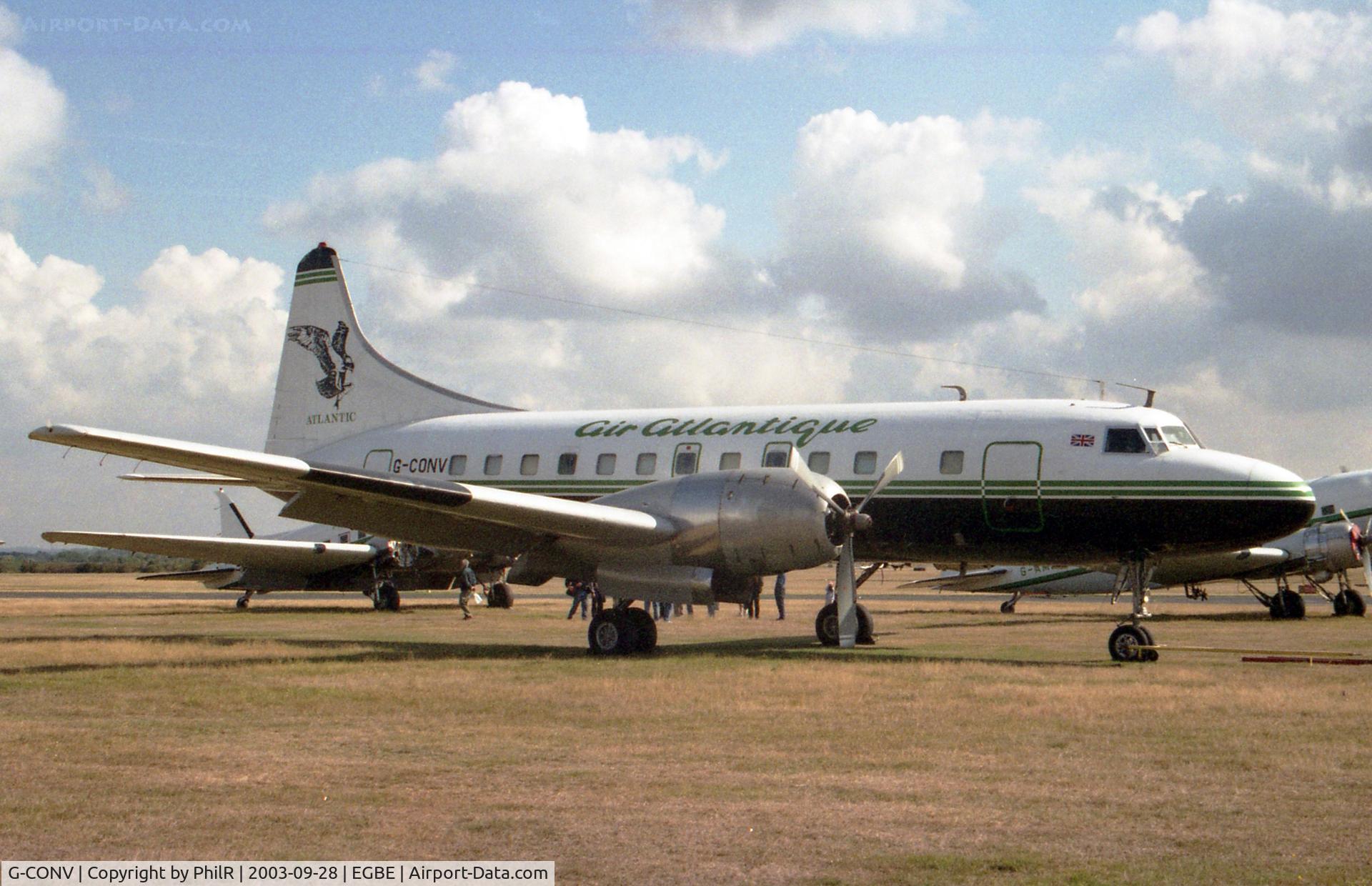 G-CONV, 1957 Convair 440 Metropolitan C/N 484, G-CONV 1957 Convair 440 Metropolitan Air Atlantic Coventry