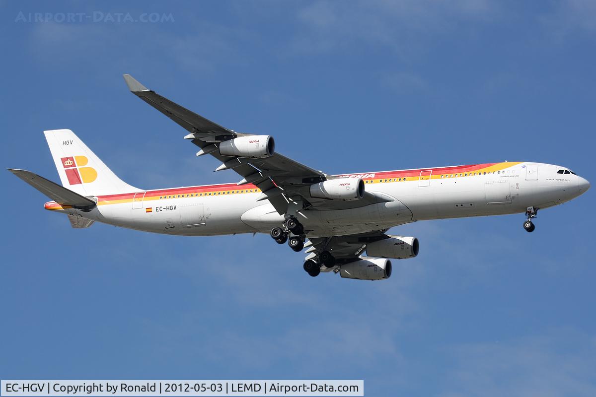 EC-HGV, 2000 Airbus A340-313X C/N 329, at mad
