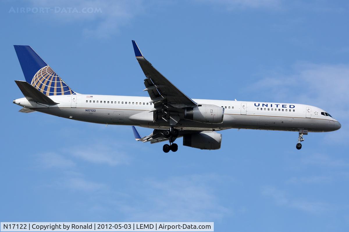 N17122, 1997 Boeing 757-224 C/N 27564, at mad