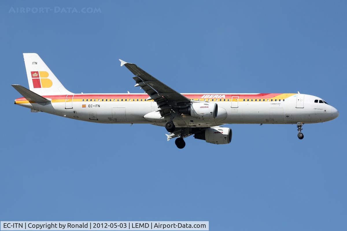EC-ITN, 2003 Airbus A321-212 C/N 2115, at mad