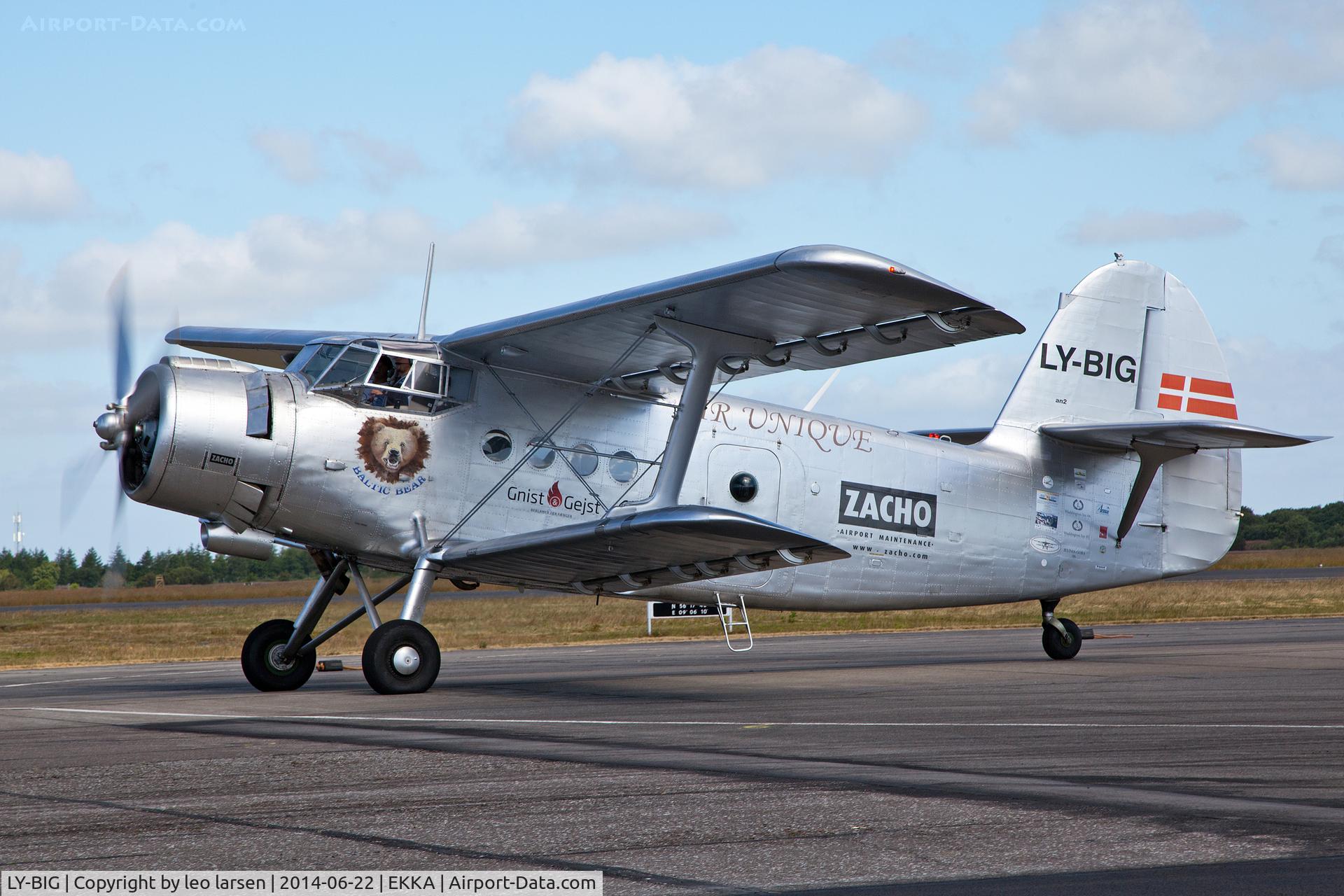 LY-BIG, 1989 Antonov An-2T C/N IG236-23, Karup Air Show 22.6.2014