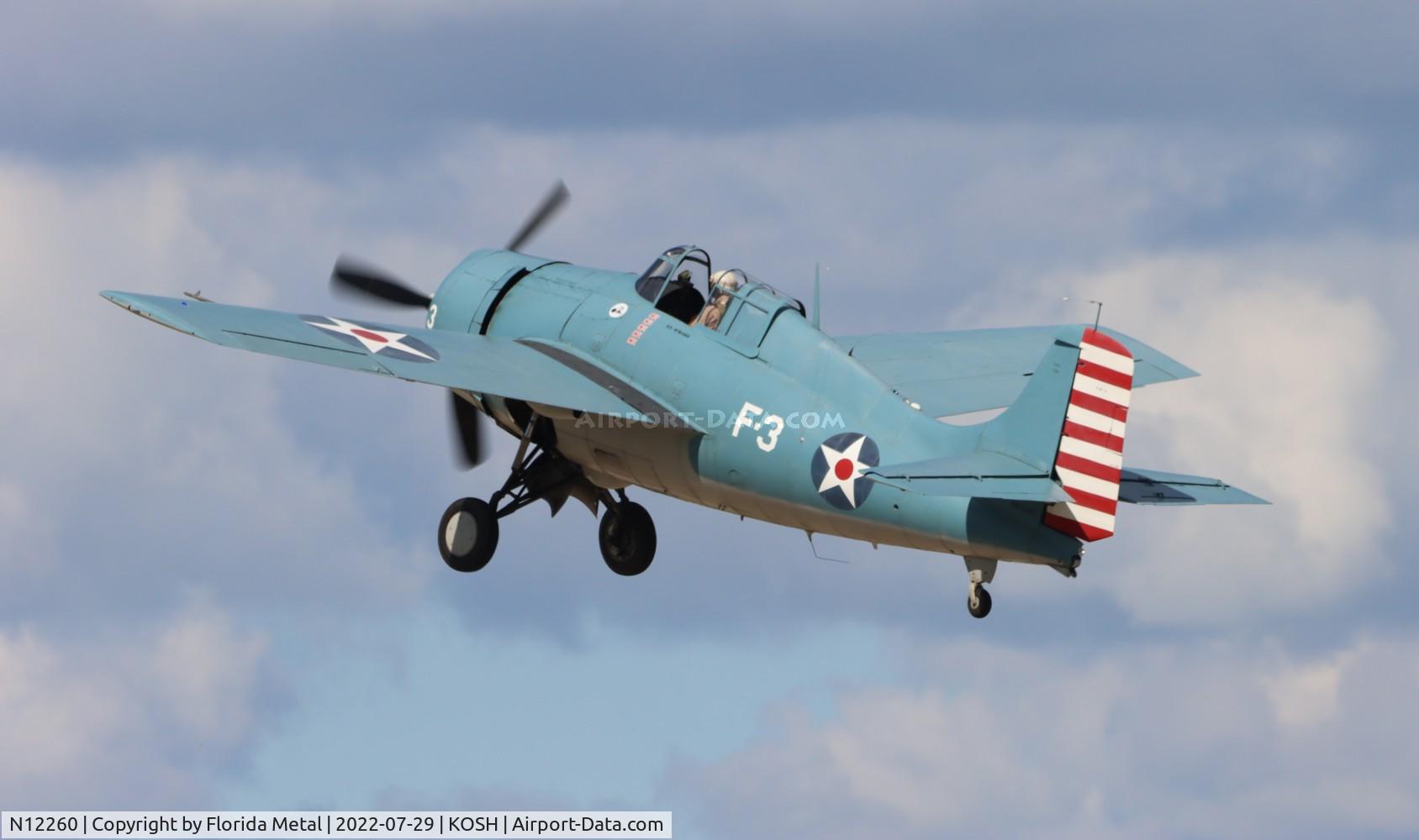 N12260, 1943 Grumman F4F-3 Wildcat C/N 12260, OSH 2022