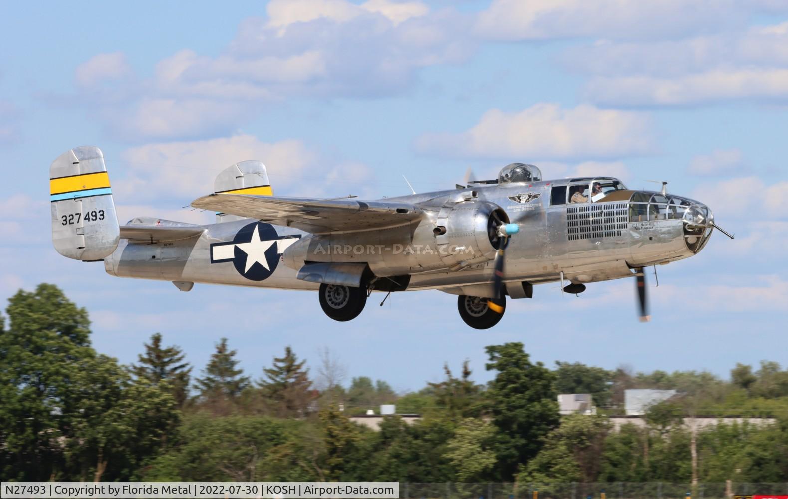N27493, 1944 North American TB-25K Mitchell C/N 44-29869/108-33144, OSH 2022