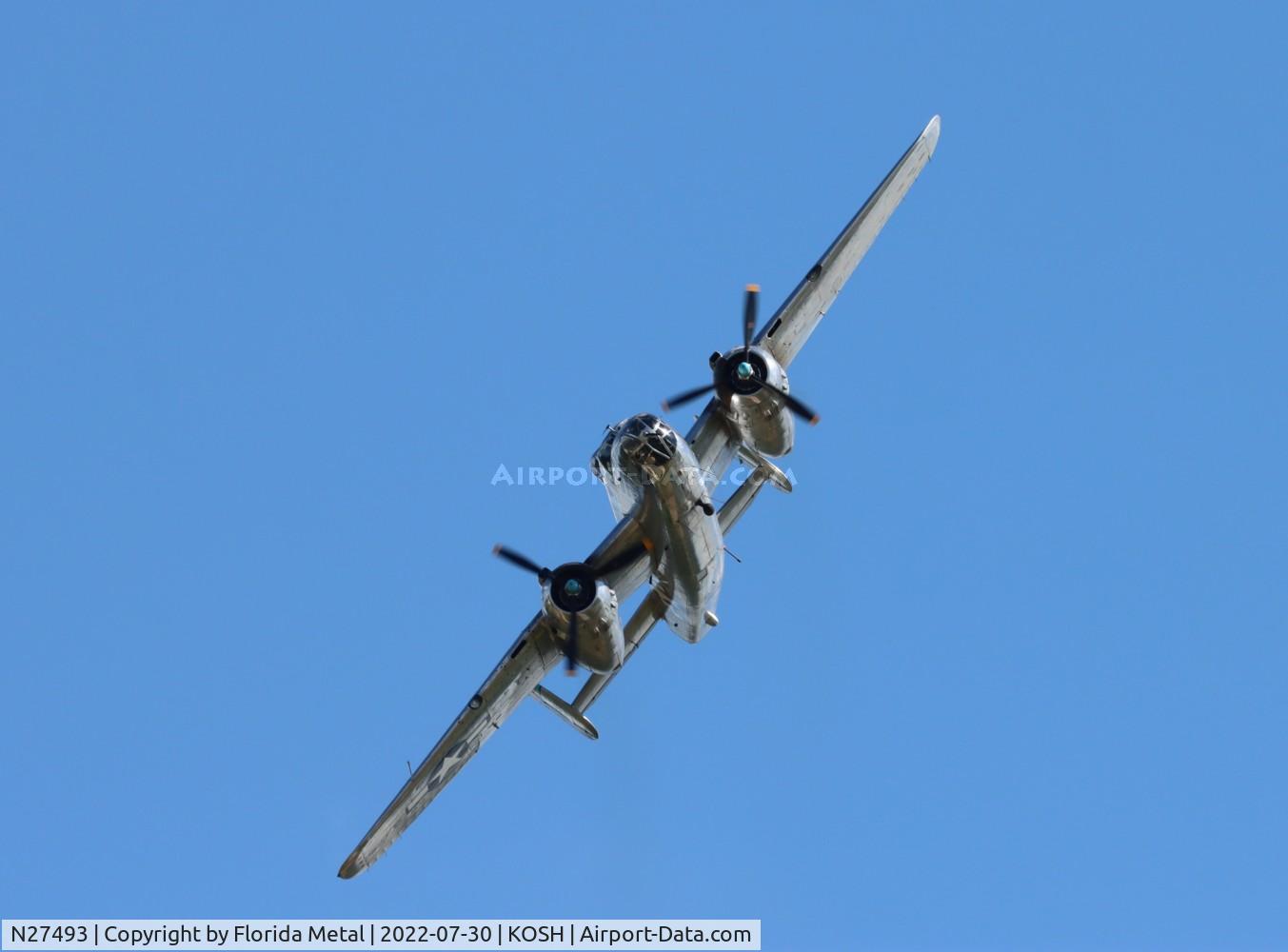 N27493, 1944 North American TB-25K Mitchell C/N 44-29869/108-33144, OSH 2022