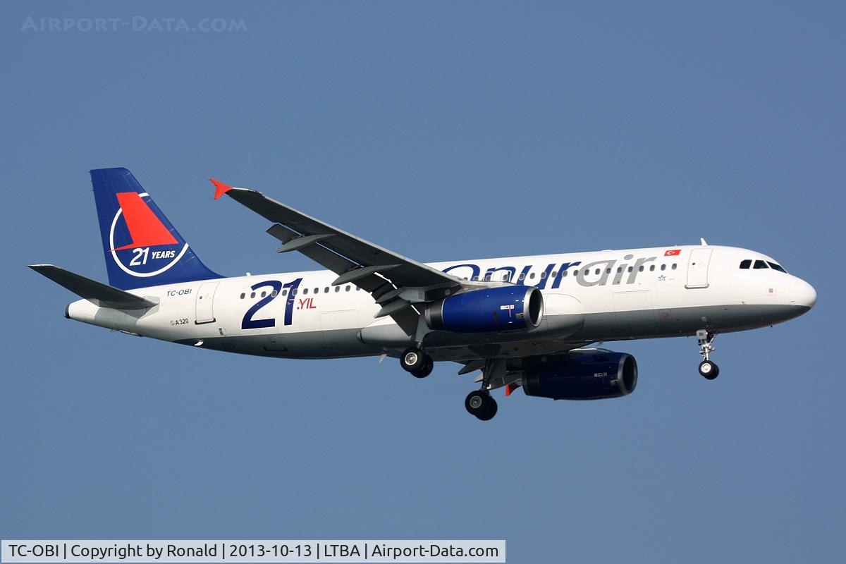 TC-OBI, 2001 Airbus A320-233 C/N 1509, at ist