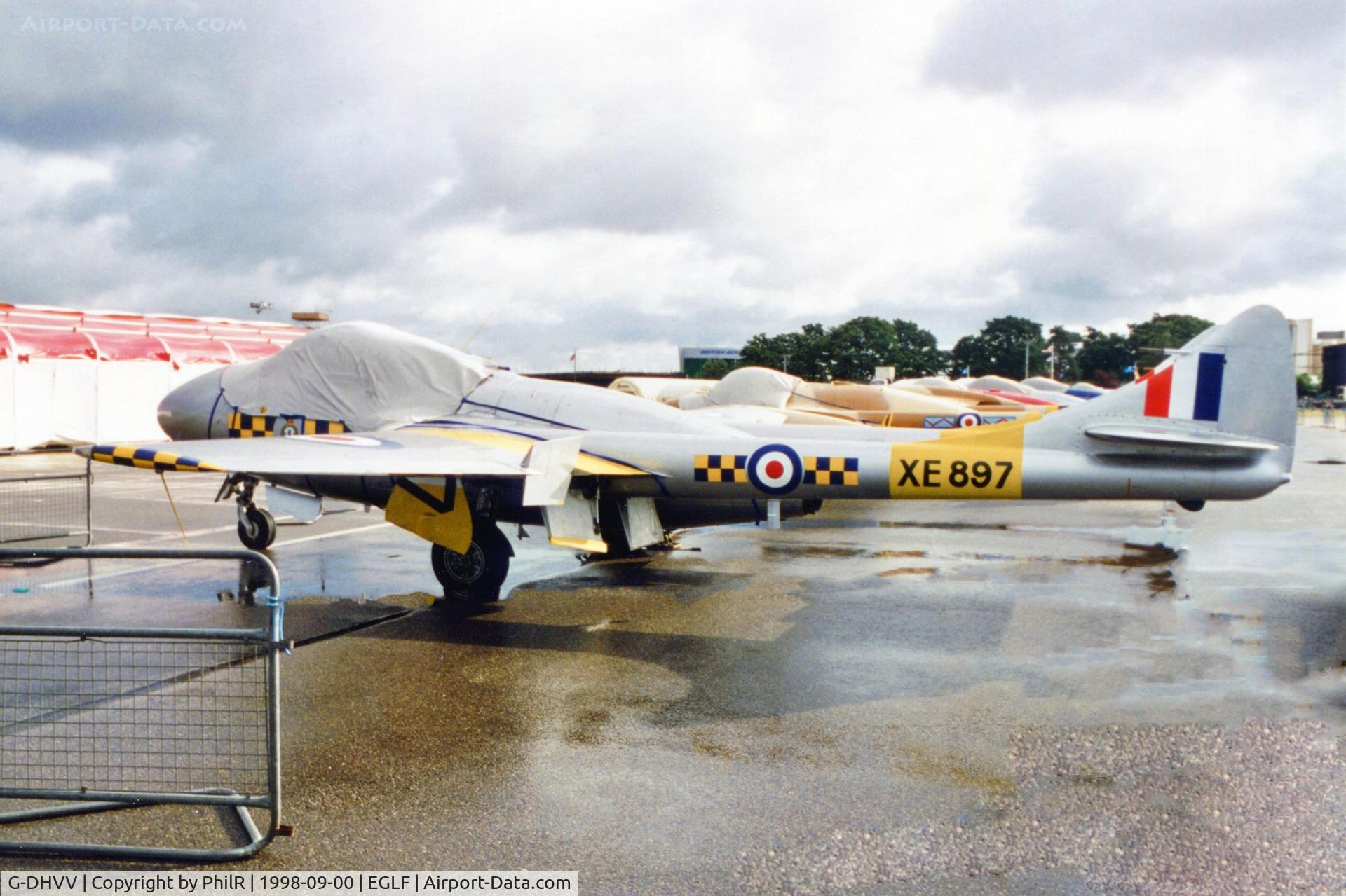 G-DHVV, 1958 De Havilland (F+W Emmen) Vampire T55 (DH-115) C/N 974, G-DHVV 'XE897' 1958 DH115 Vampire T55 RAF FAB