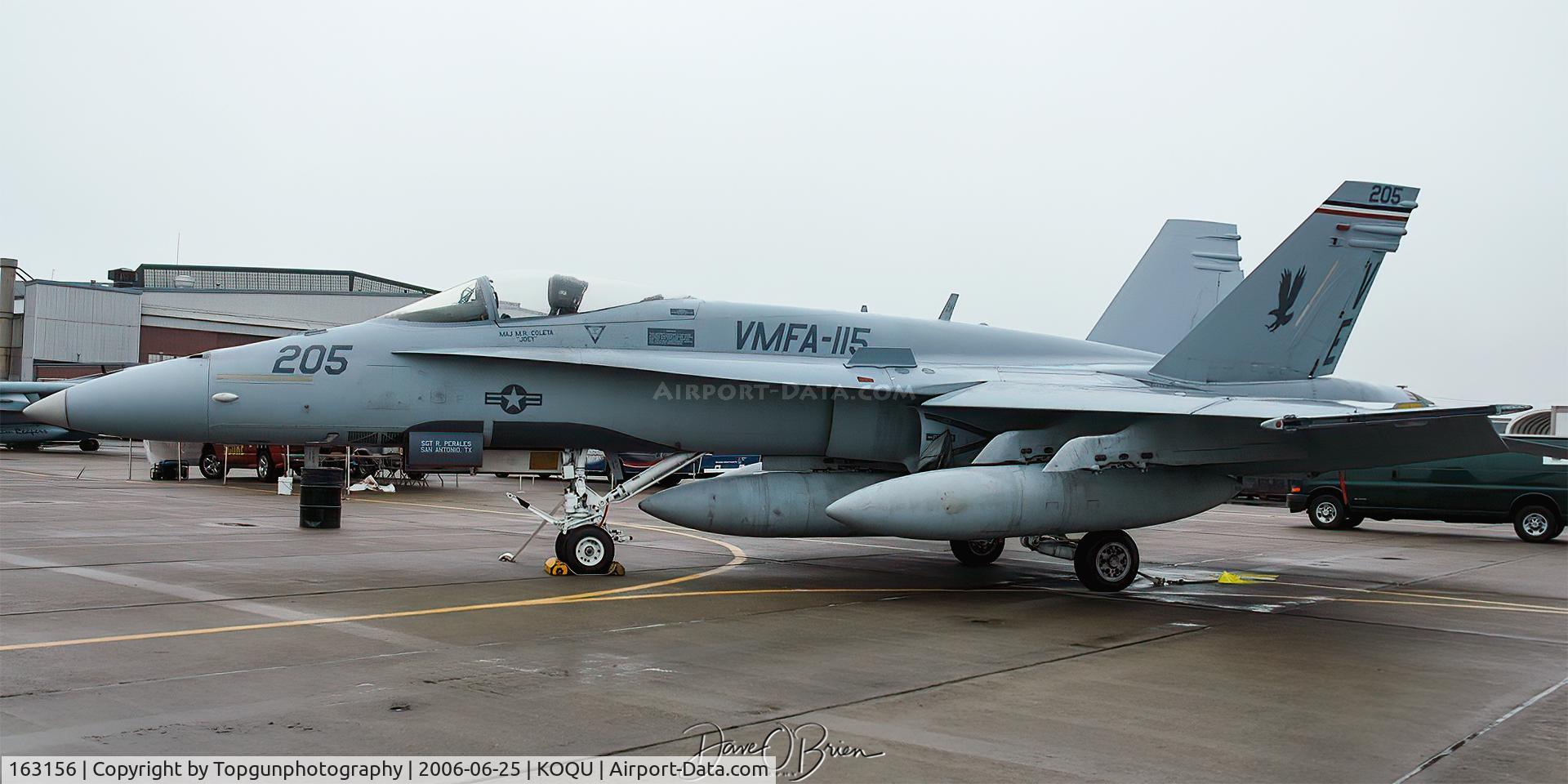 163156, McDonnell Douglas F/A-18A Hornet C/N 584, VMFA-115
