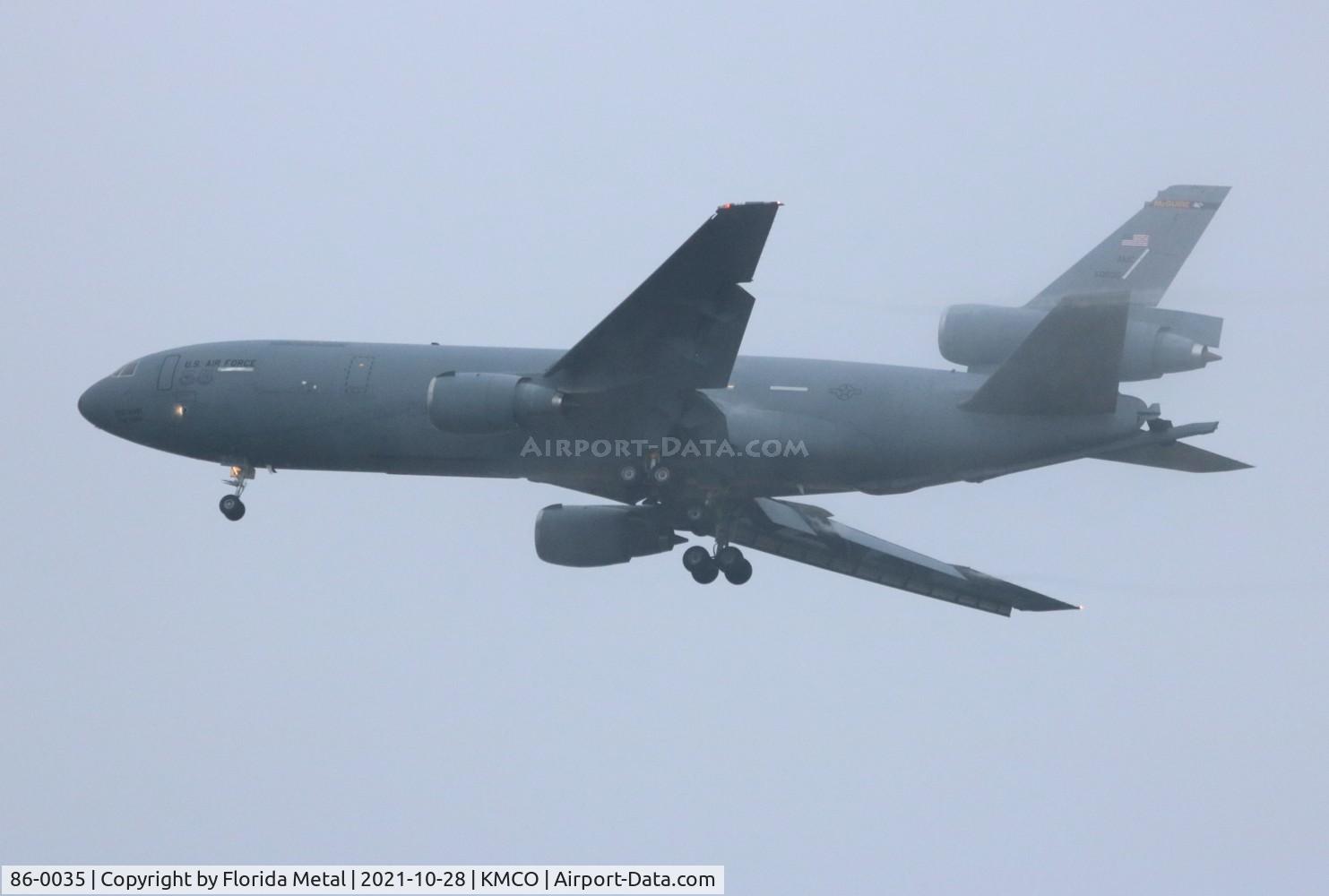 86-0035, 1986 McDonnell Douglas KC-10A Extender C/N 48248, USAF KC-10A zx