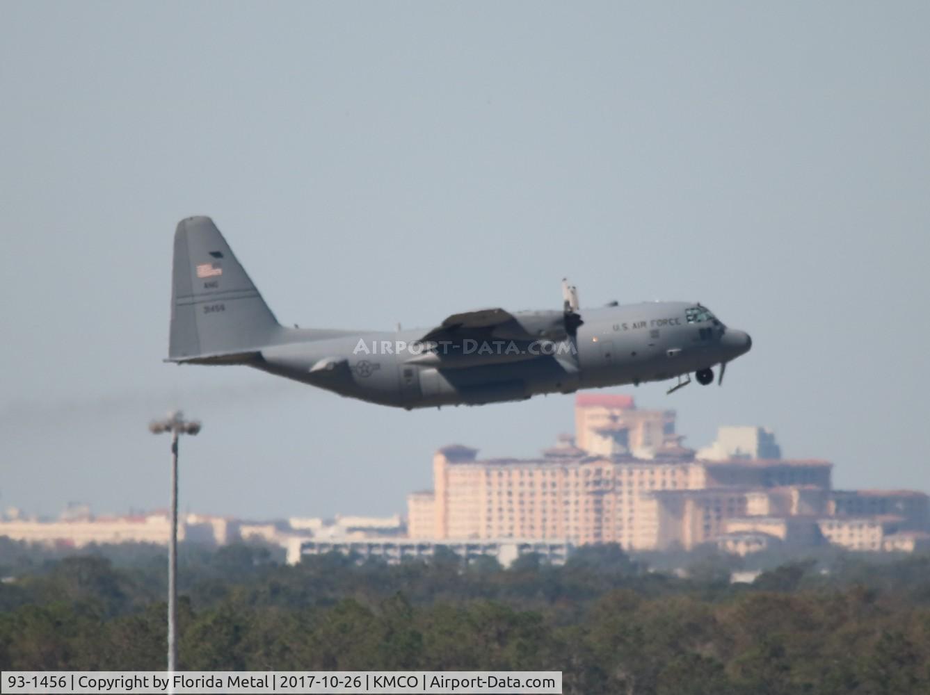 93-1456, 1993 Lockheed C-130H Hercules C/N 382-5361, USAF C-130H zx