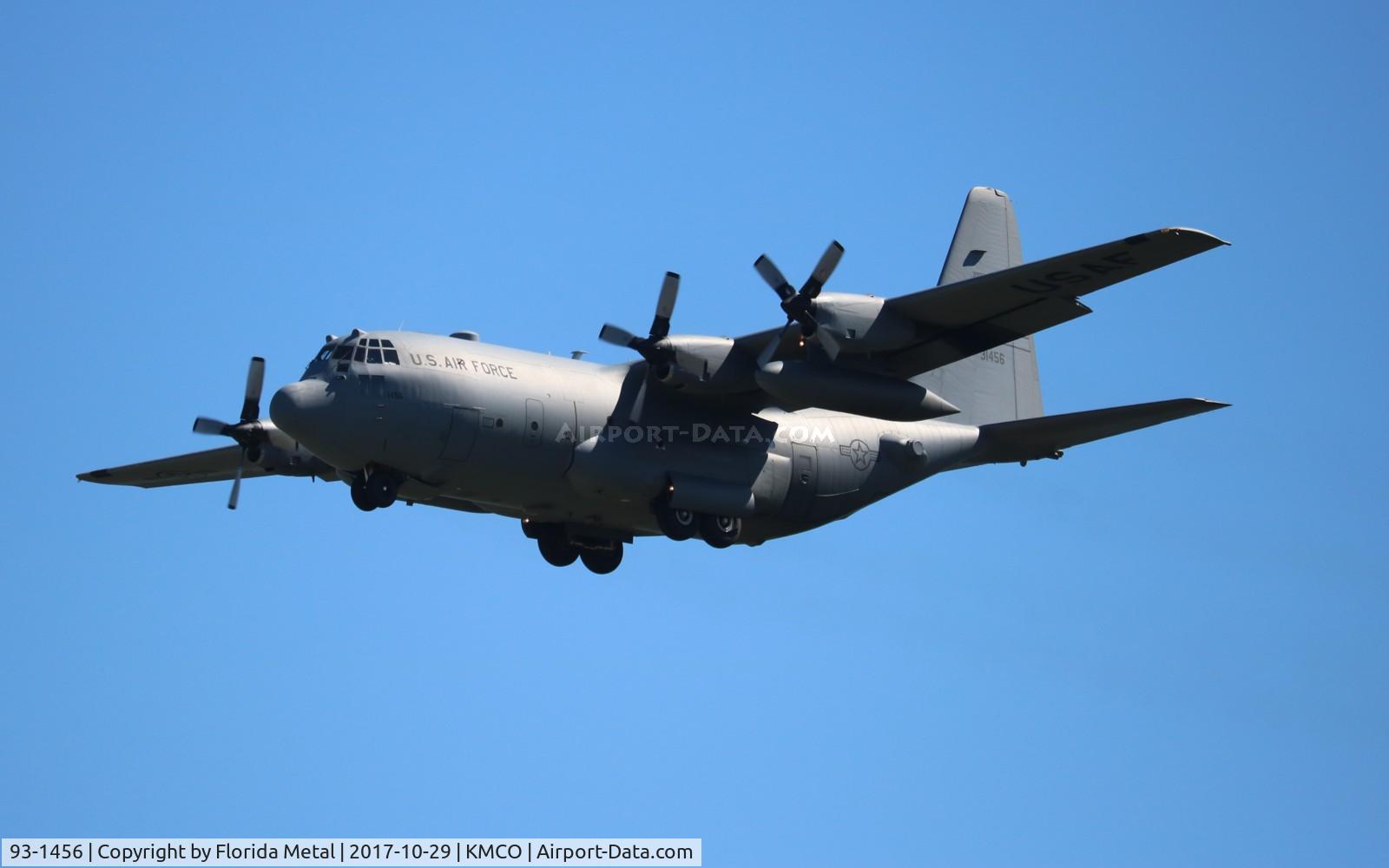 93-1456, 1993 Lockheed C-130H Hercules C/N 382-5361, USAF C-130H zx