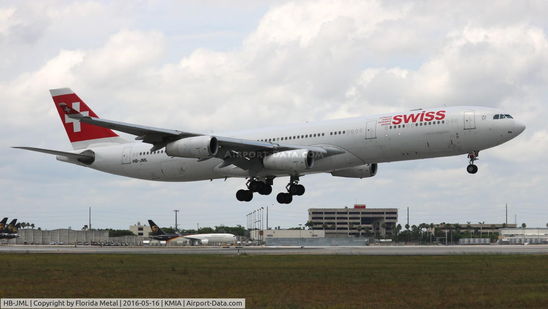 HB-JML, 1999 Airbus A340-313 C/N 263, Swiss A343 zx
