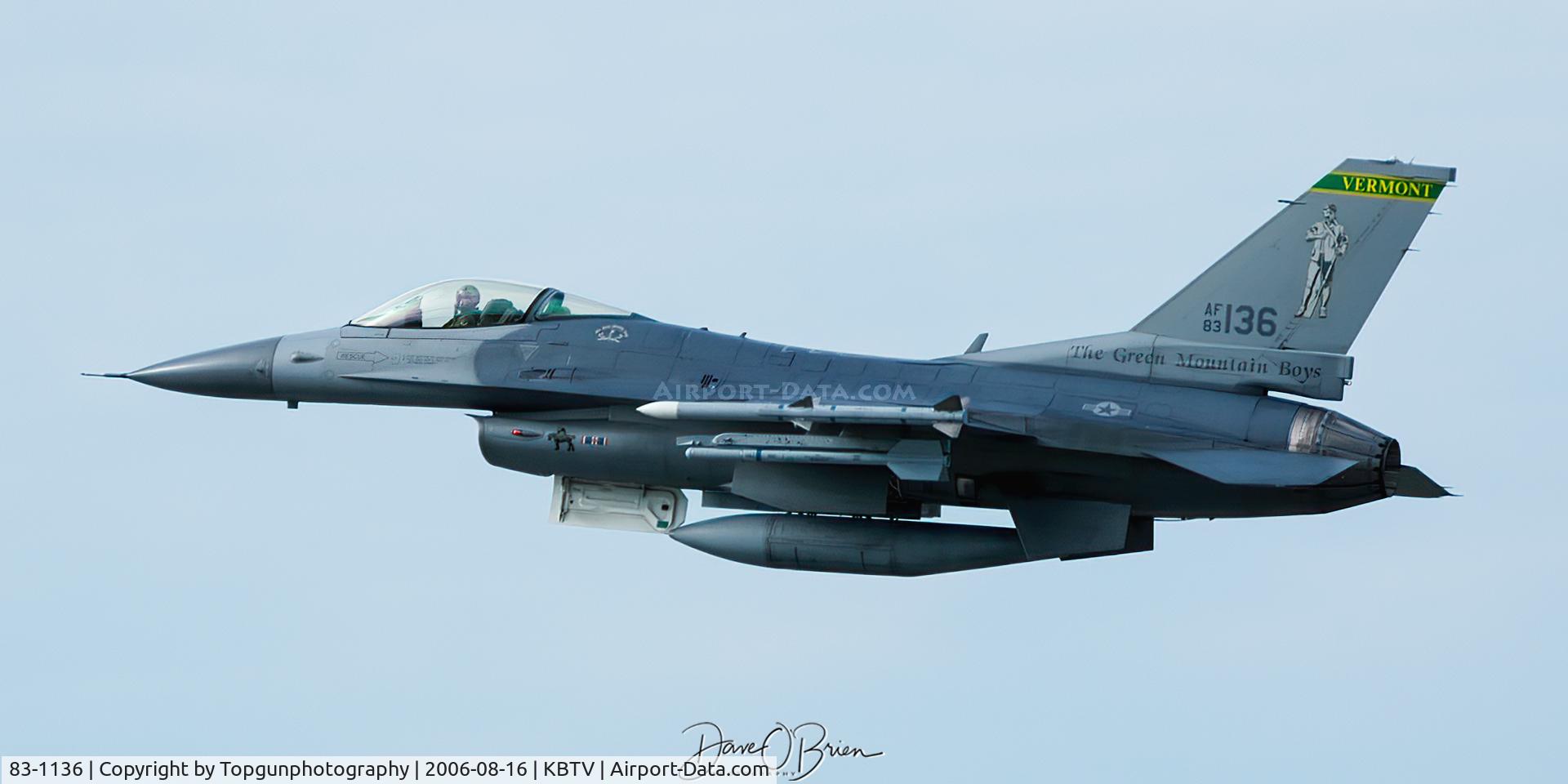 83-1136, 1983 General Dynamics F-16C Fighting Falcon C/N 5C-19, MAPLE11 off the deck