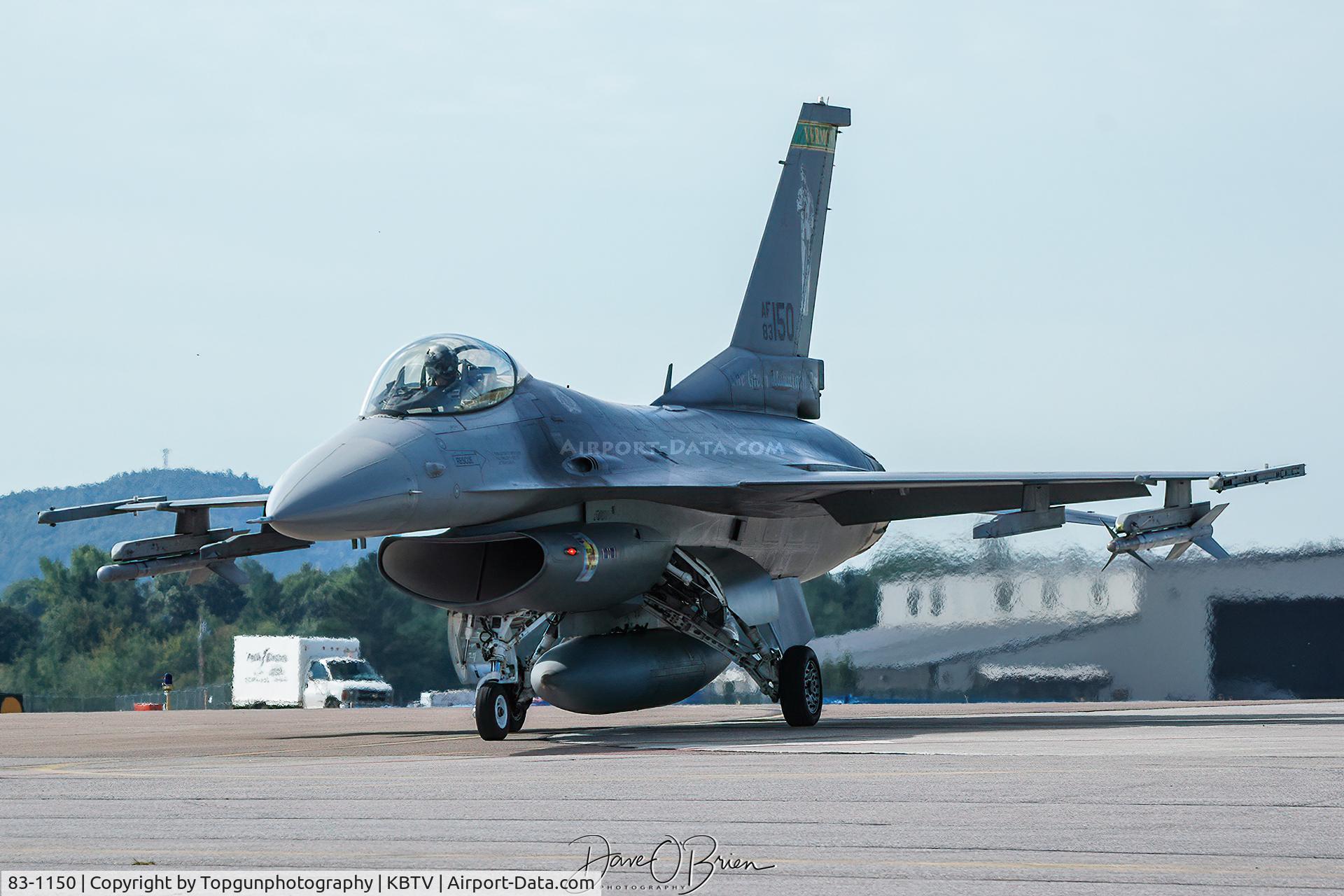 83-1150, 1983 General Dynamics F-16C Fighting Falcon C/N 5C-33, KILLER11 coming back to the ramp