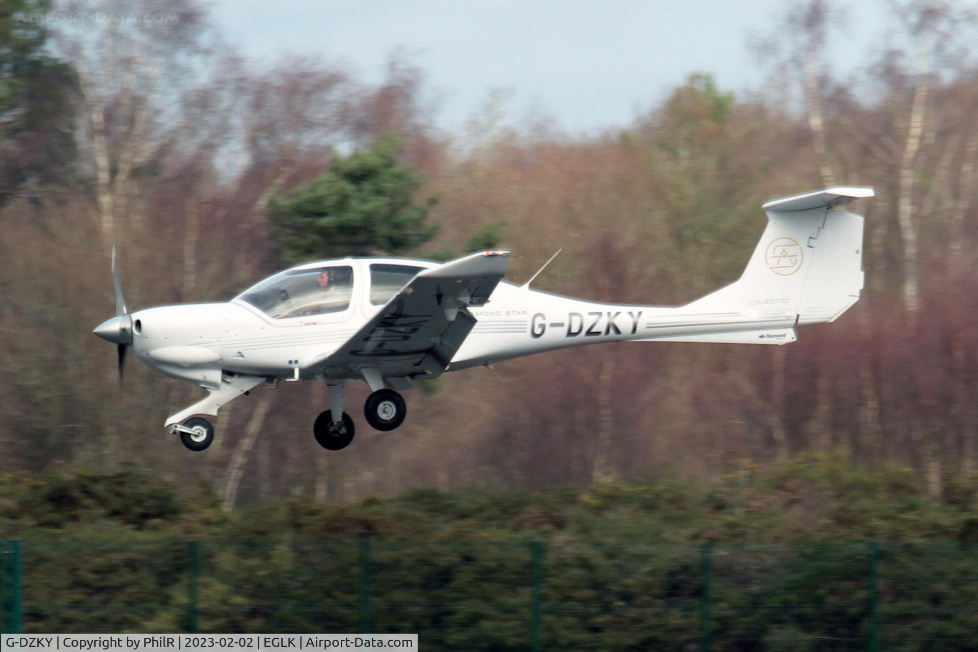 G-DZKY, 2008 Diamond DA-40 Diamond Star C/N D4.342, G-DZKY 2008 Diamond DA 40 D Diamond Star Blackbushe
