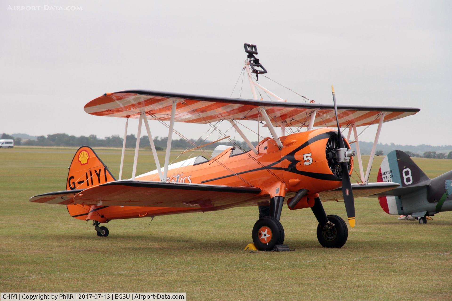 G-IIYI, 1943 Boeing A75N1 (PT17) C/N 75-4645, G-IIYI 1943 Boeing PT-17 Kaydet Duxford