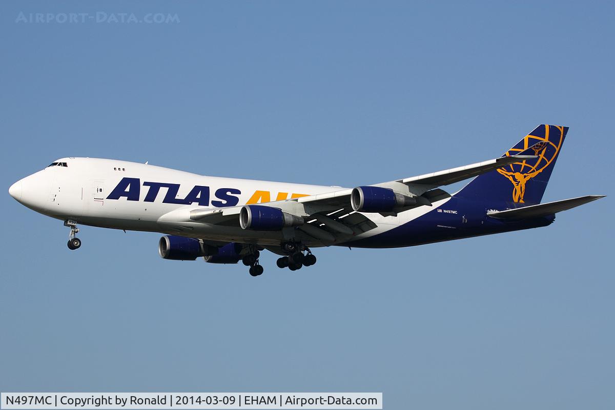 N497MC, 1999 Boeing 747-47UF C/N 29258, at spl