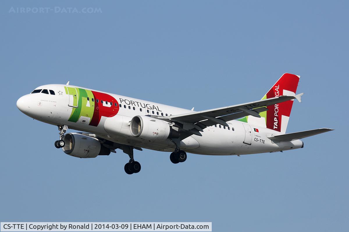 CS-TTE, 1998 Airbus A319-111 C/N 821, at spl
