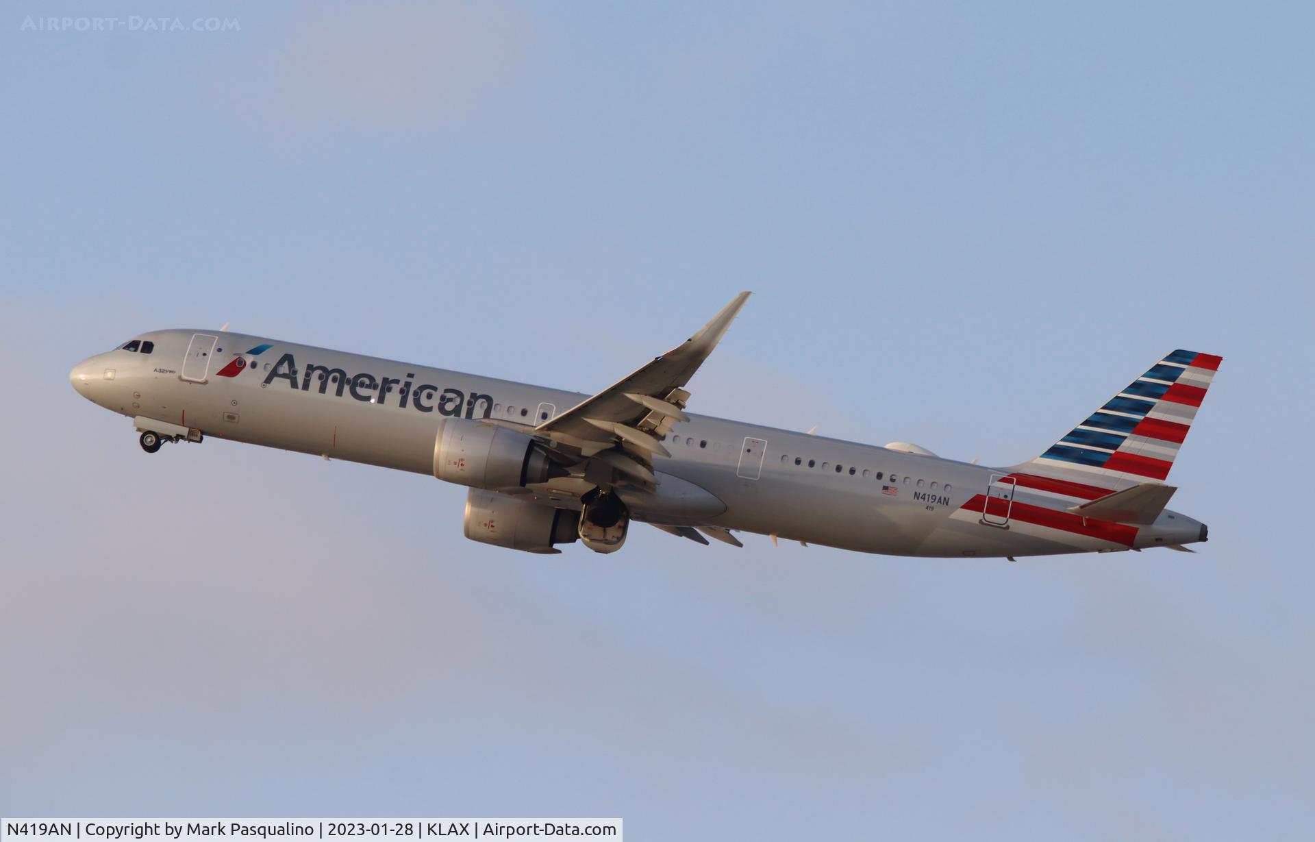 N419AN, 2020 Airbus A321-253NX C/N 10017, Airbus A321-253NX