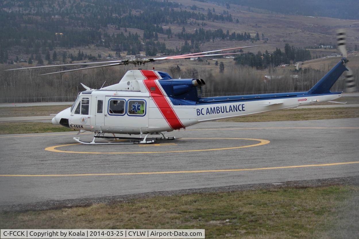 C-FCCK, 1990 Bell 412SP C/N 36009, Ambulance flight