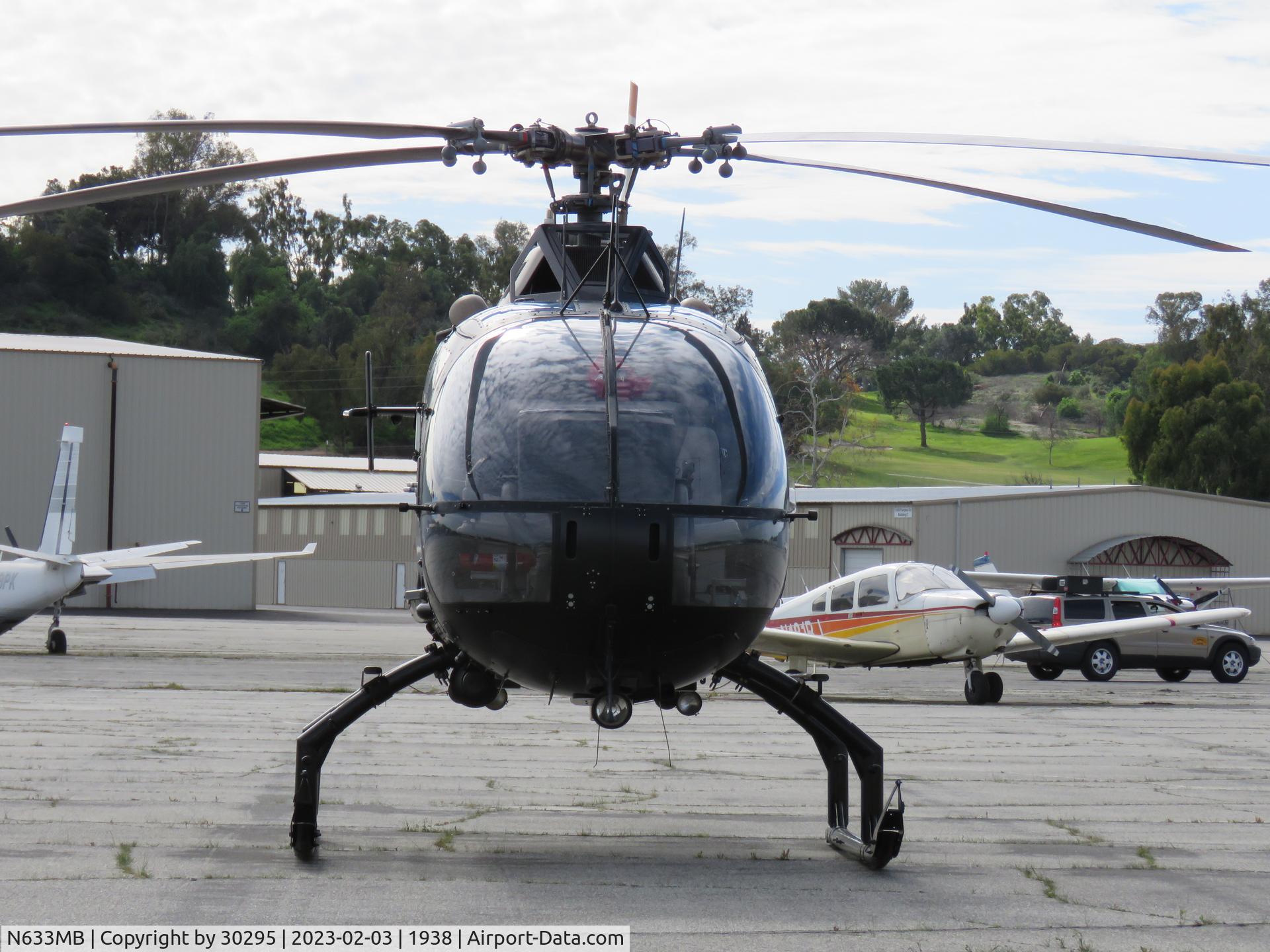 N633MB, 1986 MBB Bo-105CBS-5 C/N S-750, Front