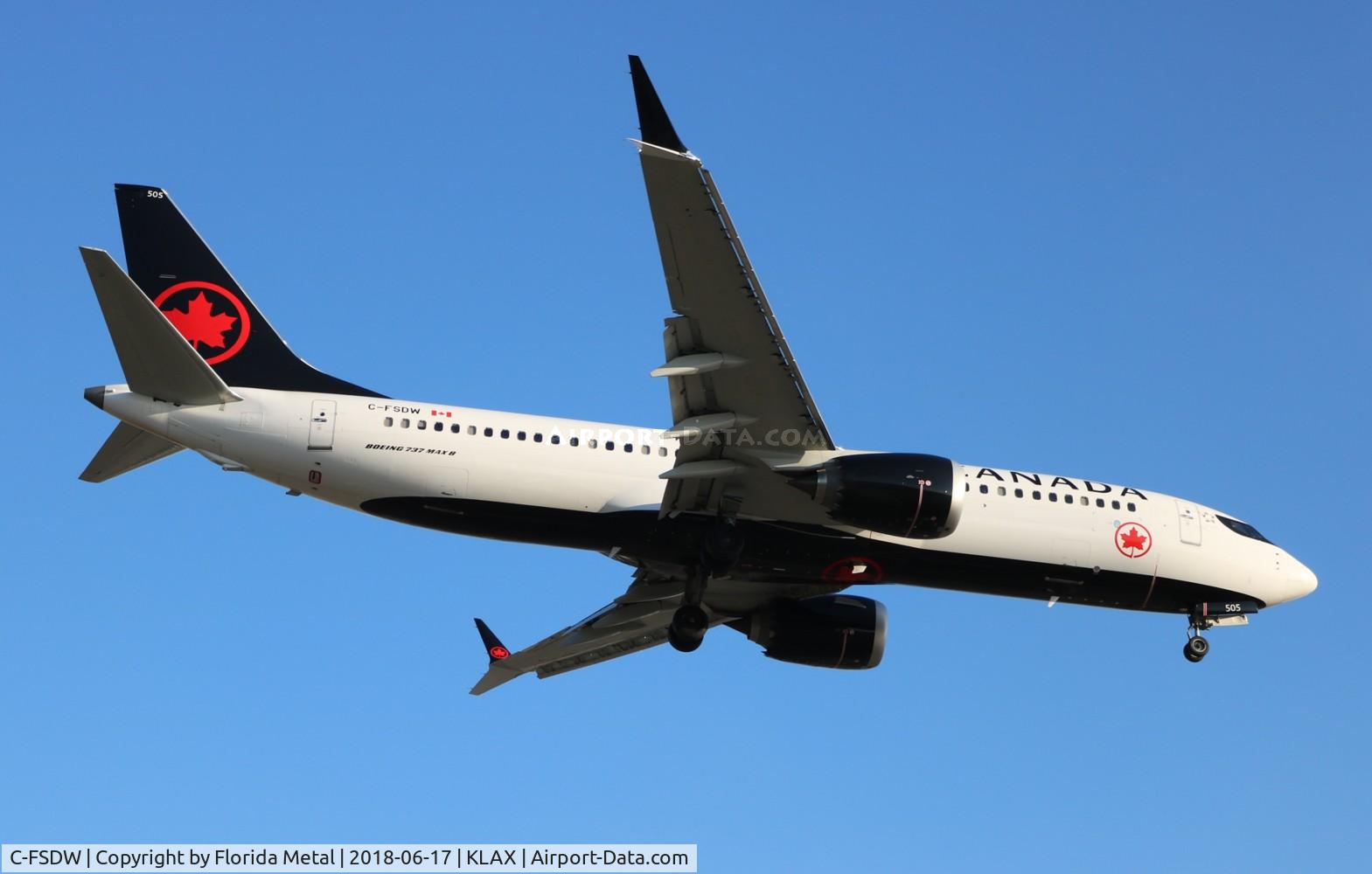 C-FSDW, 2018 Boeing 737-8 MAX C/N 61212, Air Canada 737-8 MAX zx