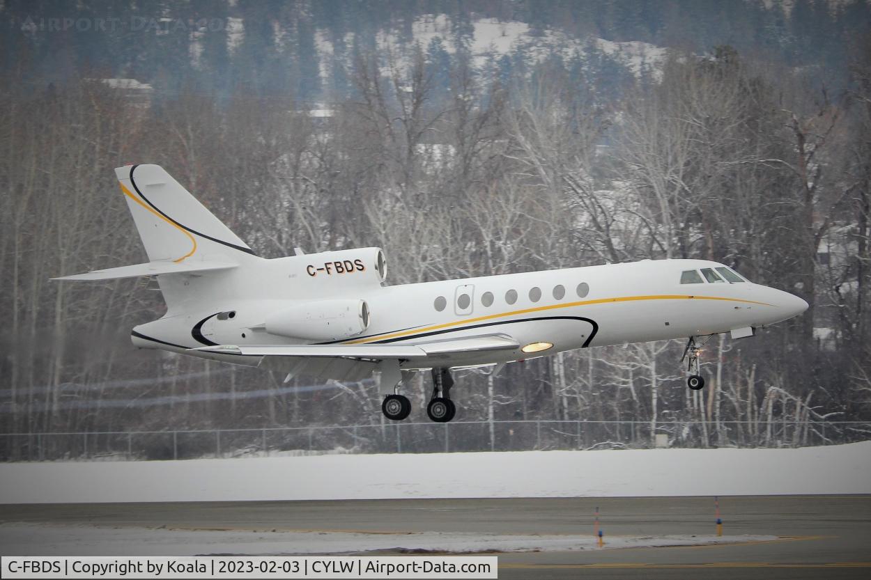 C-FBDS, 1982 Dassault Mystere Falcon 50 C/N 97, Arrival from Edmonton Villeneuve (ZVL).