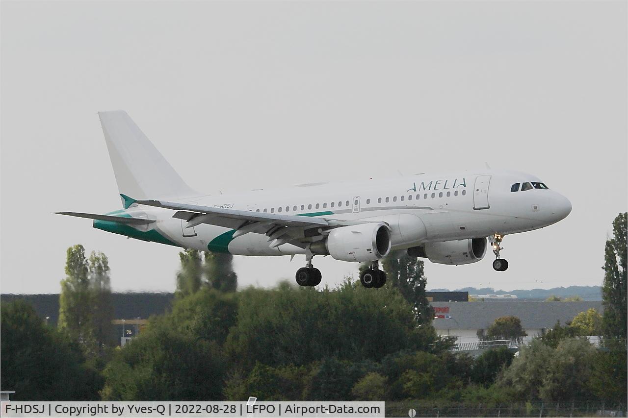 F-HDSJ, 2008 Airbus A319-112 C/N 3727, Airbus 319-112, On final rwy 06, Paris-Orly airport (LFPO-ORY)