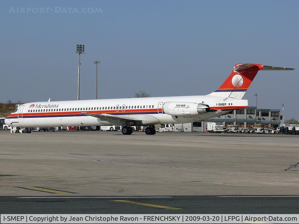 I-SMEP, 1989 McDonnell Douglas MD-82 (DC-9-82) C/N 49740, Meridiana at CDG T3