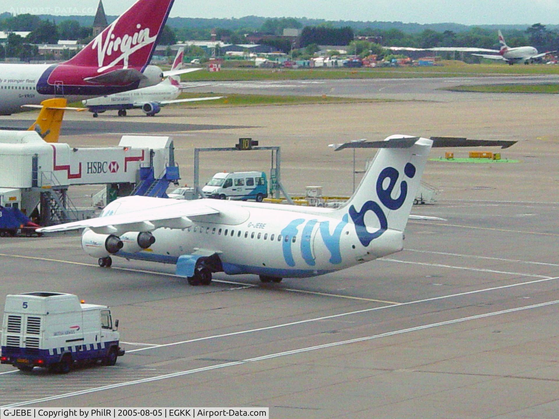 G-JEBE, 1991 British Aerospace BAe.146-300 C/N E3206, G-JEBE 1991 BAe146-300 Flybe LGW