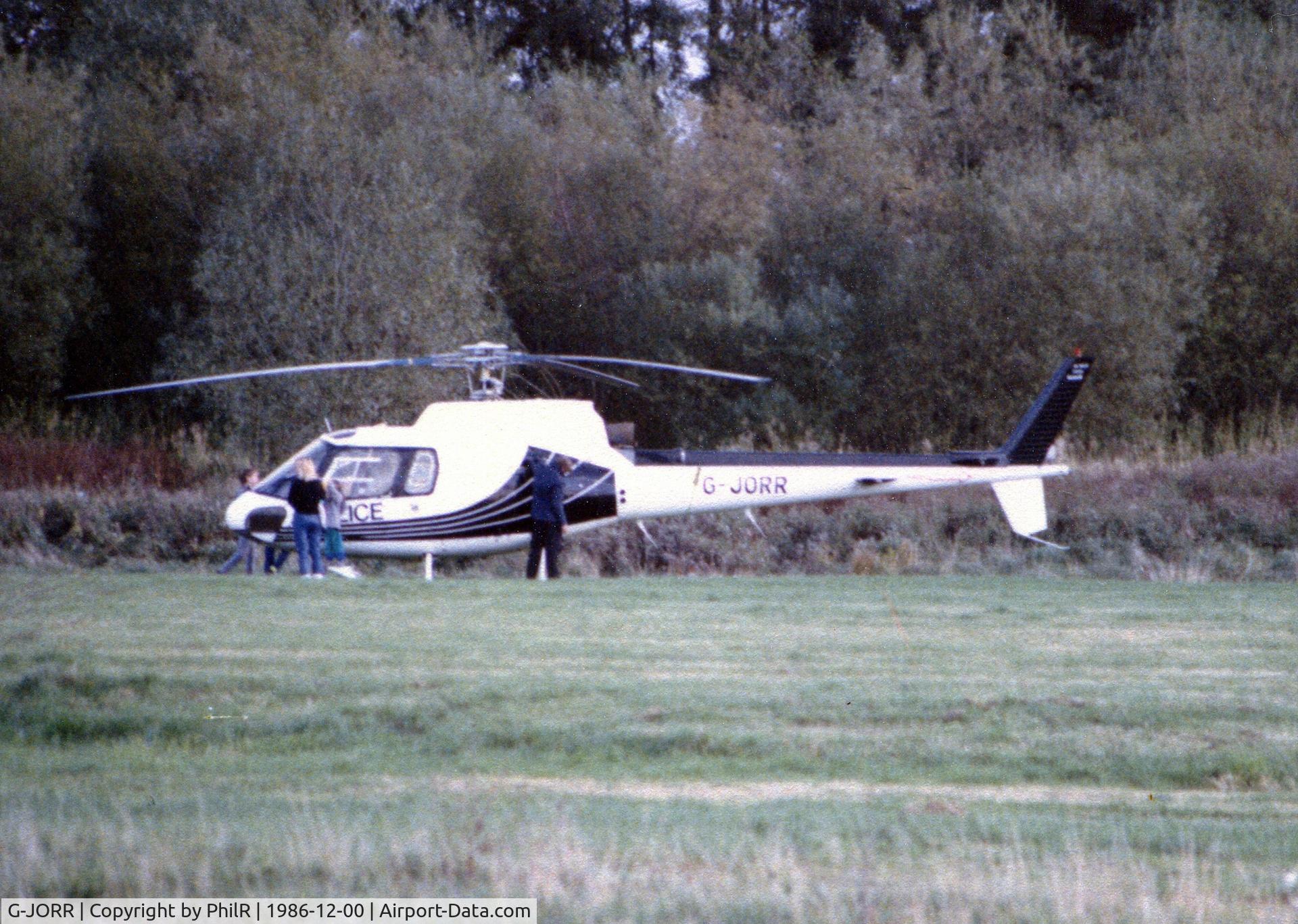 G-JORR, 1981 Aerospatiale AS-350B Ecureuil C/N 1530, G-JORR 1981 AS350 Squirrel  Woodley