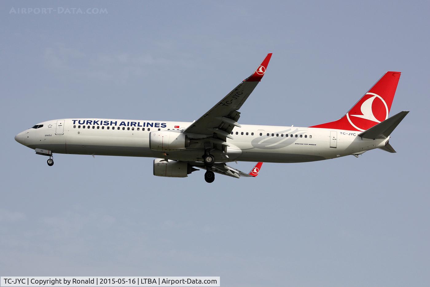 TC-JYC, 2012 Boeing 737-9F2/ER C/N 40977, at ist