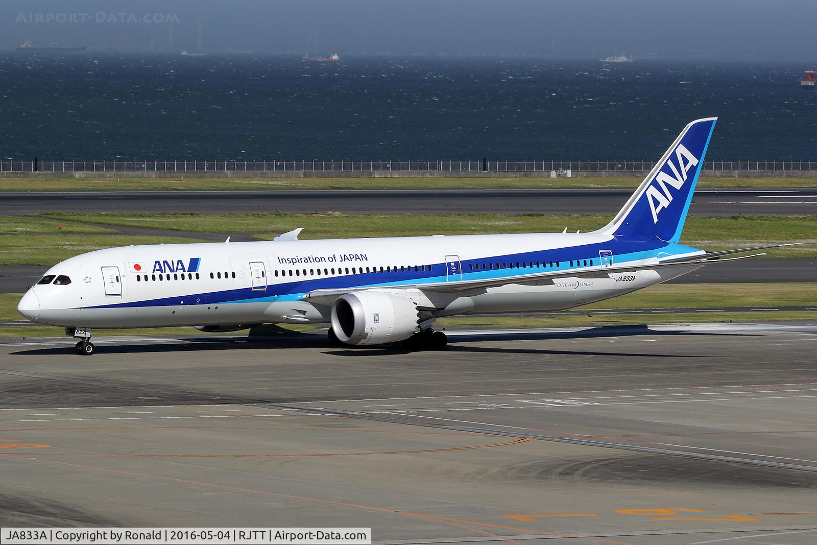 JA833A, 2014 Boeing 787-9 Dreamliner C/N 34524, at hnd