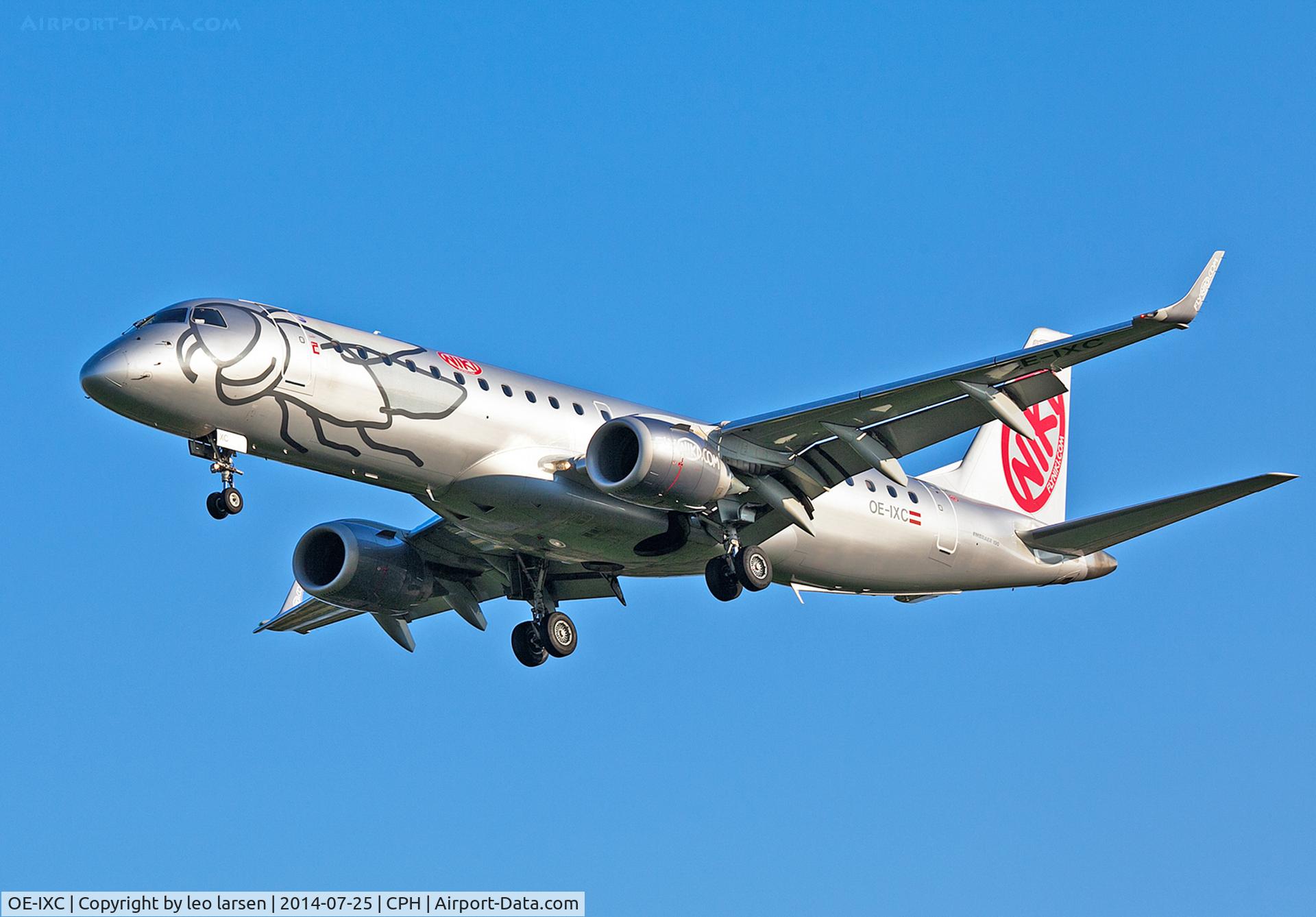 OE-IXC, 2010 Embraer 190LR (ERJ-190-100LR) C/N 19000349, Copenhagen 25.7.2014
