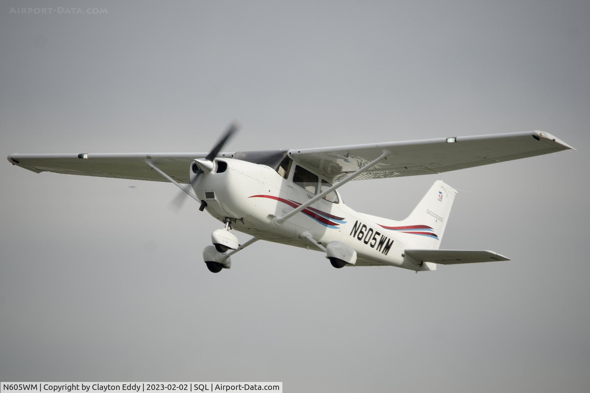 N605WM, 2020 Cessna 172S Skyhawk C/N 172S12488, San Carlos Airport in California 2023.