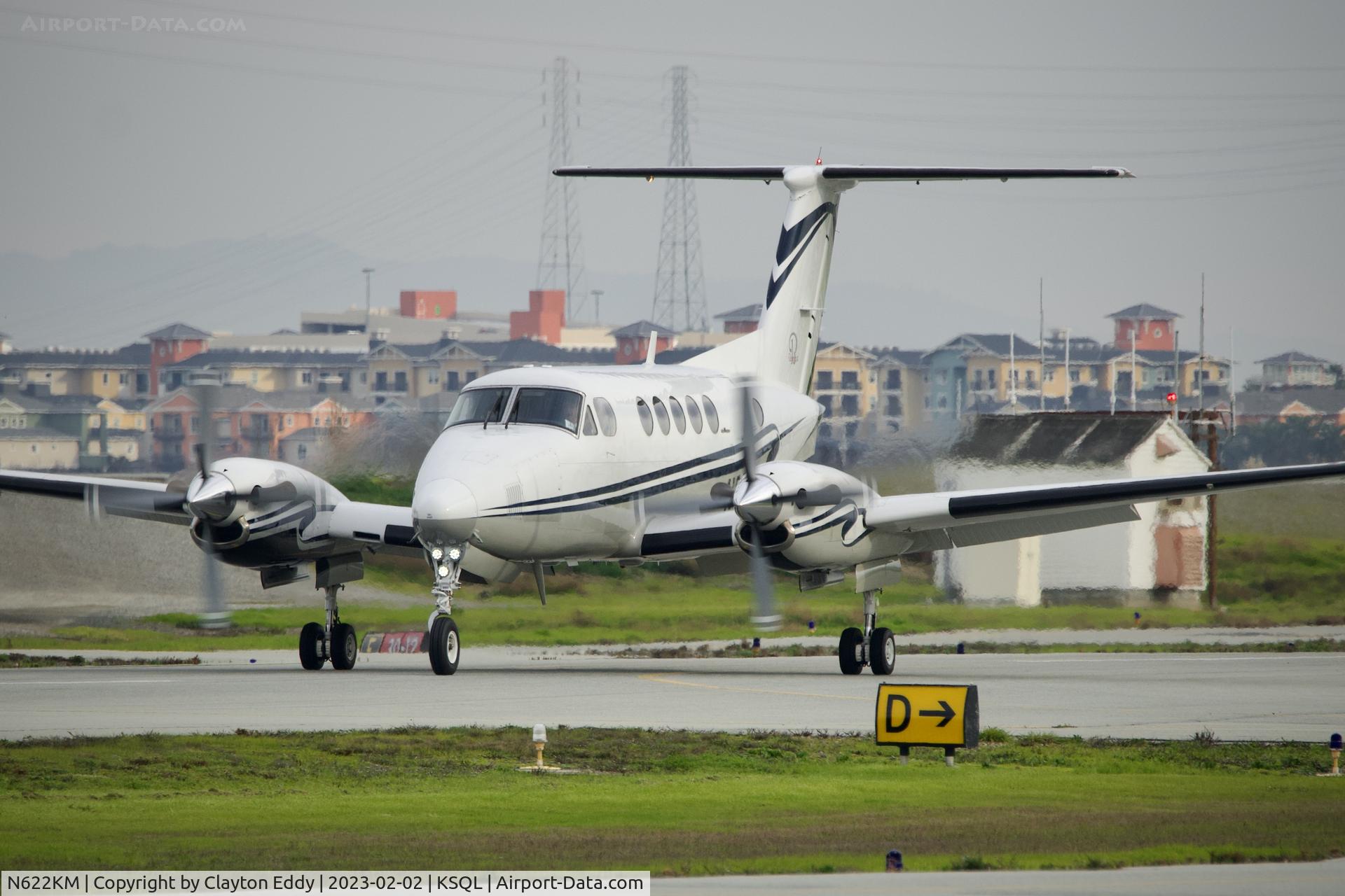 N622KM, 1981 Beech Super King Air 200 C/N BB-491, San Carlos Airport in California 2023.