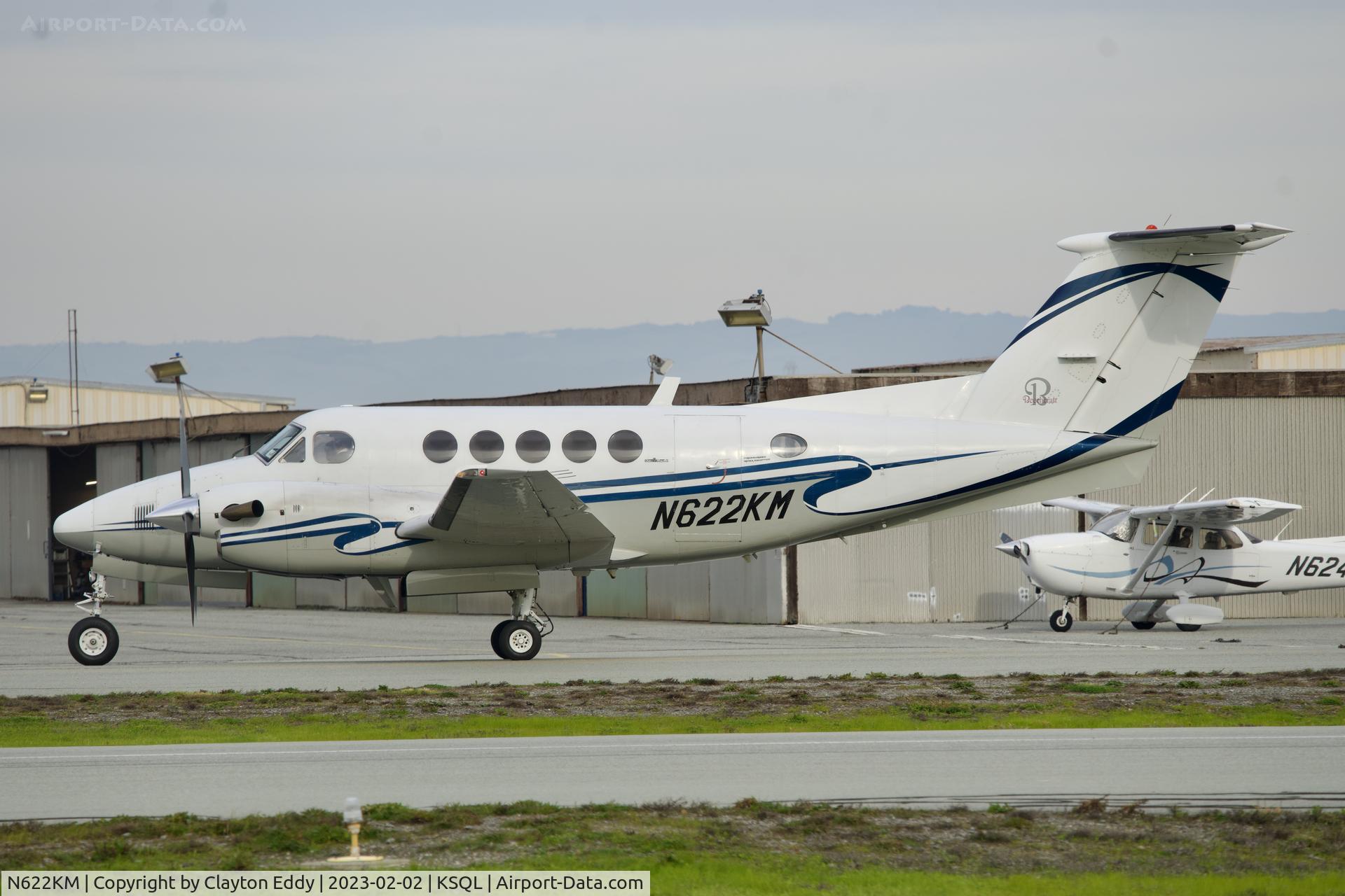 N622KM, 1981 Beech Super King Air 200 C/N BB-491, San Carlos Airport in California 2023.