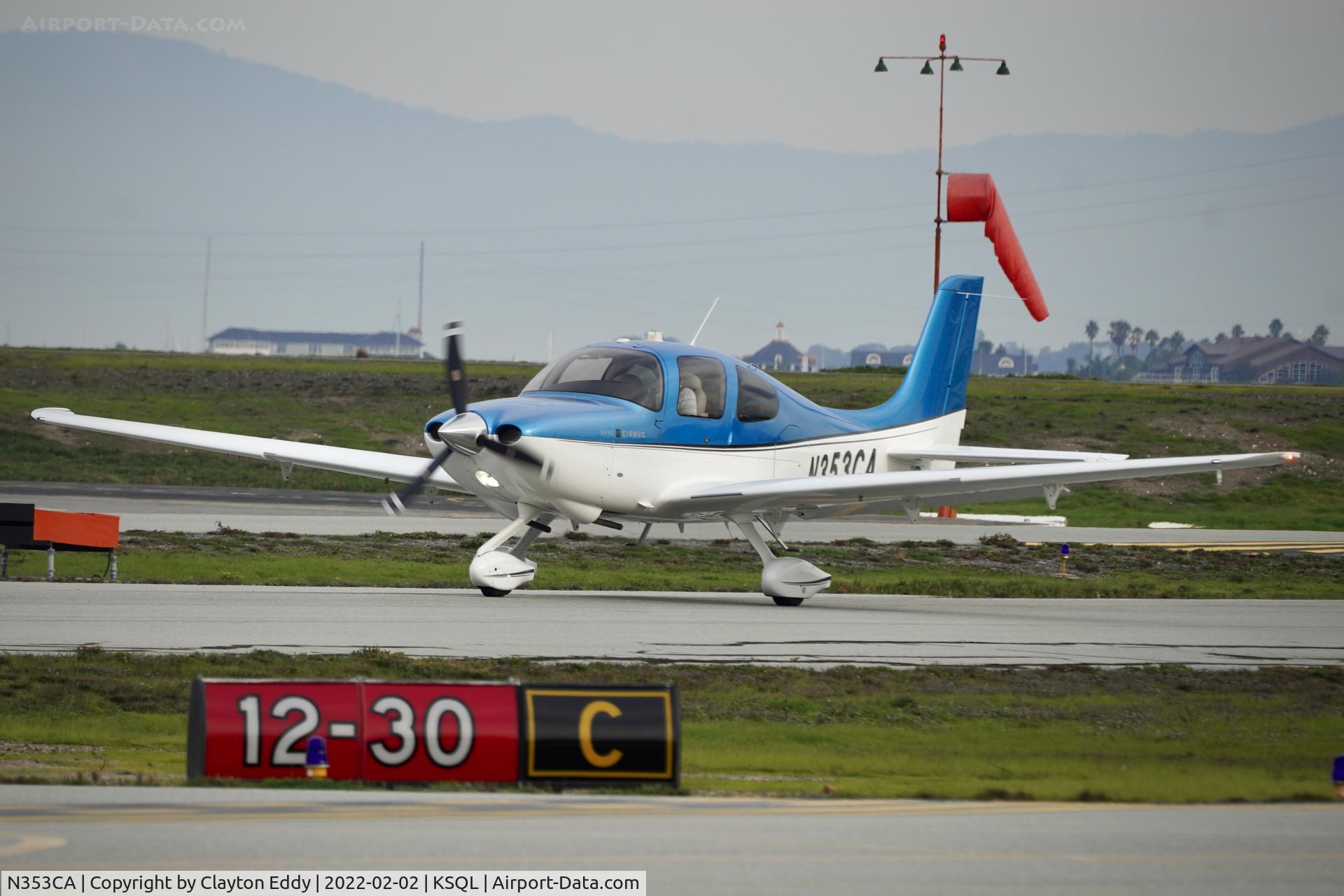 N353CA, 2011 Cirrus SR20 C/N 2088, San Carlos Airport in California 2023.