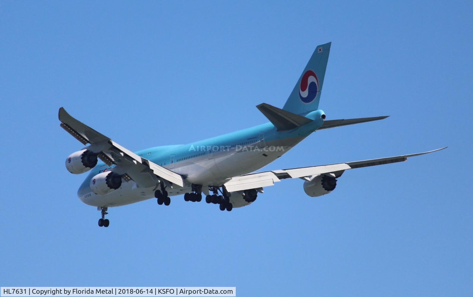 HL7631, 2015 Boeing 747-8B5 C/N 40906, Korean 747-8 zx