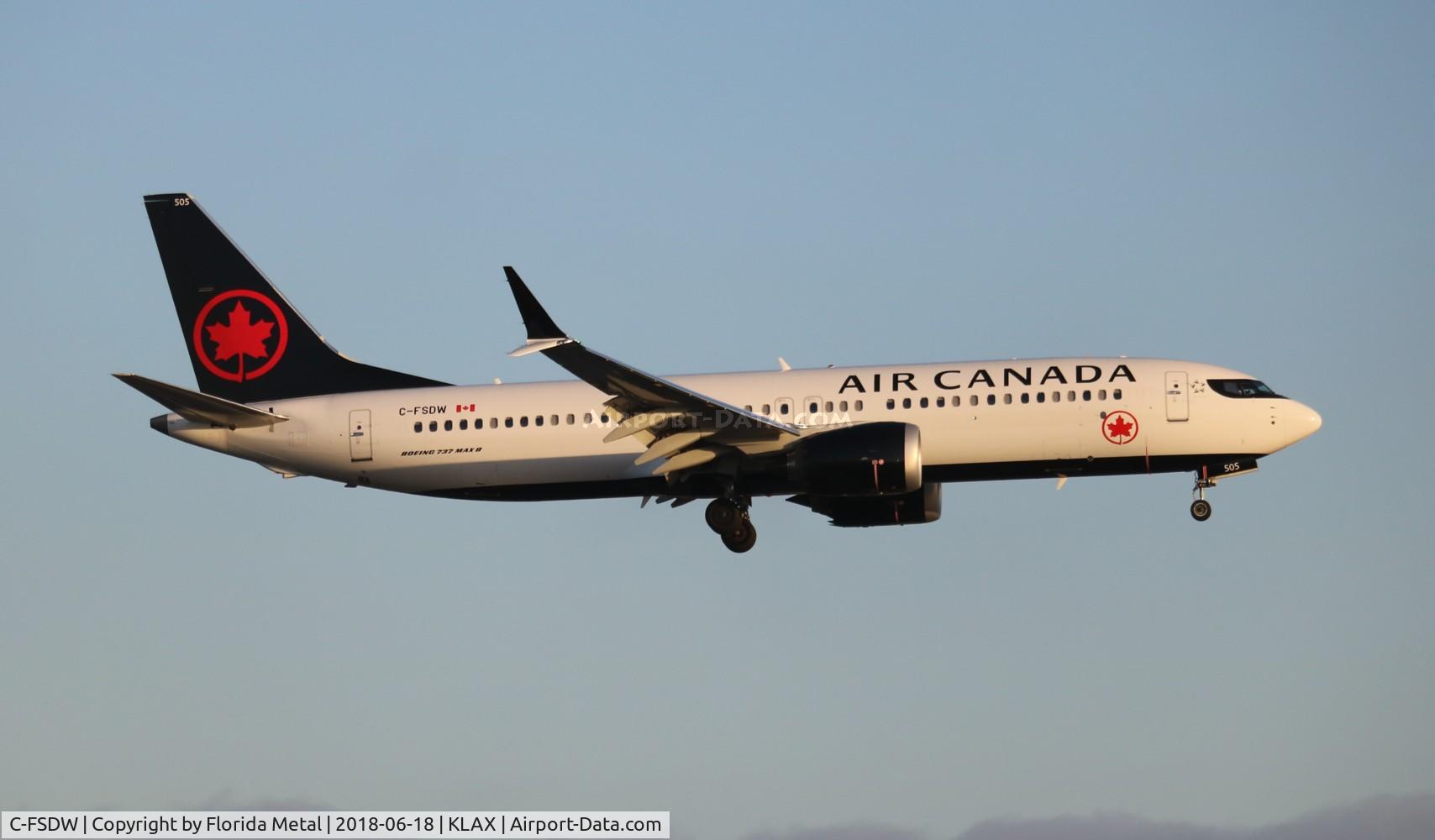 C-FSDW, 2018 Boeing 737-8 MAX C/N 61212, Air Canada 737-8 MAX zx