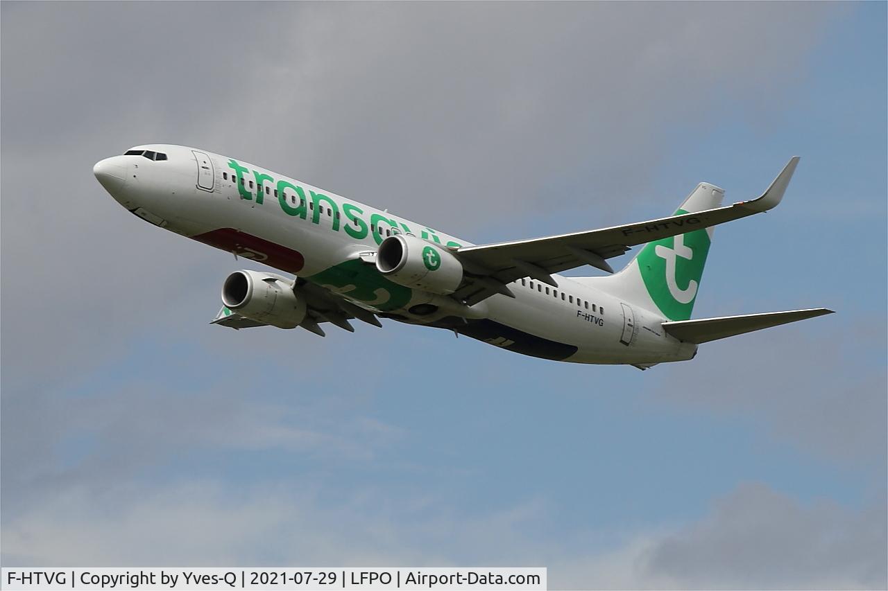 F-HTVG, 2017 Boeing 737-8K2 C/N 62156, Boeing 737-8K2, Climbing from rwy 24, Paris-Orly Airport (LFPO-ORY)
