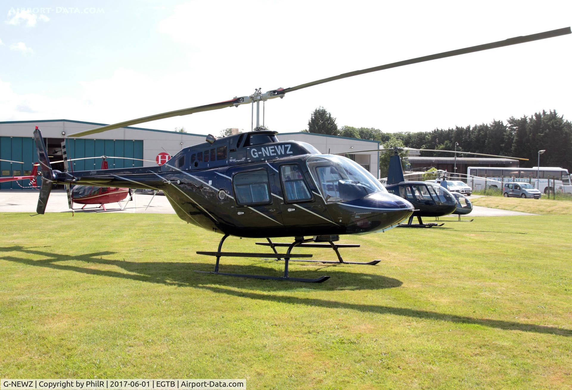 G-NEWZ, 1998 Bell 206B JetRanger III C/N 4475, G-NEWZ 1988 Bell 206B Jet Ranger lll Air Expo Booker