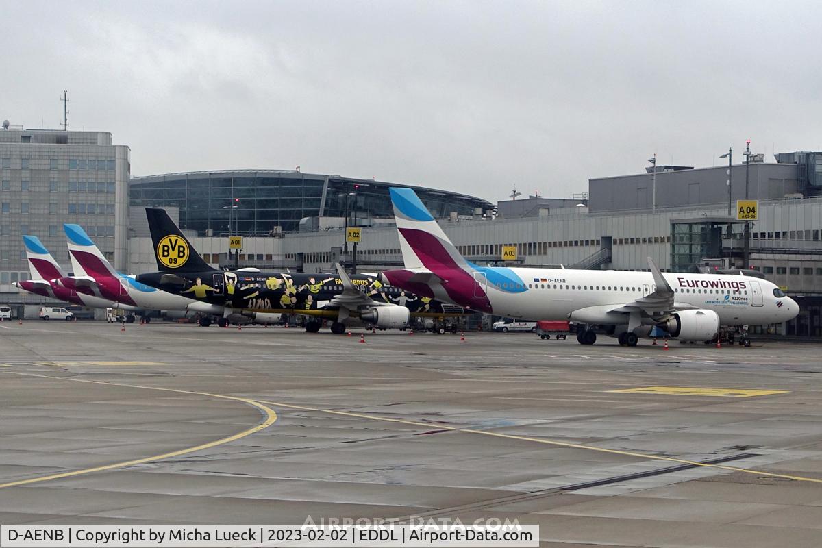 D-AENB, 2022 Airbus A320-251N C/N 10798, Eurowings line-up at Düsseldorf