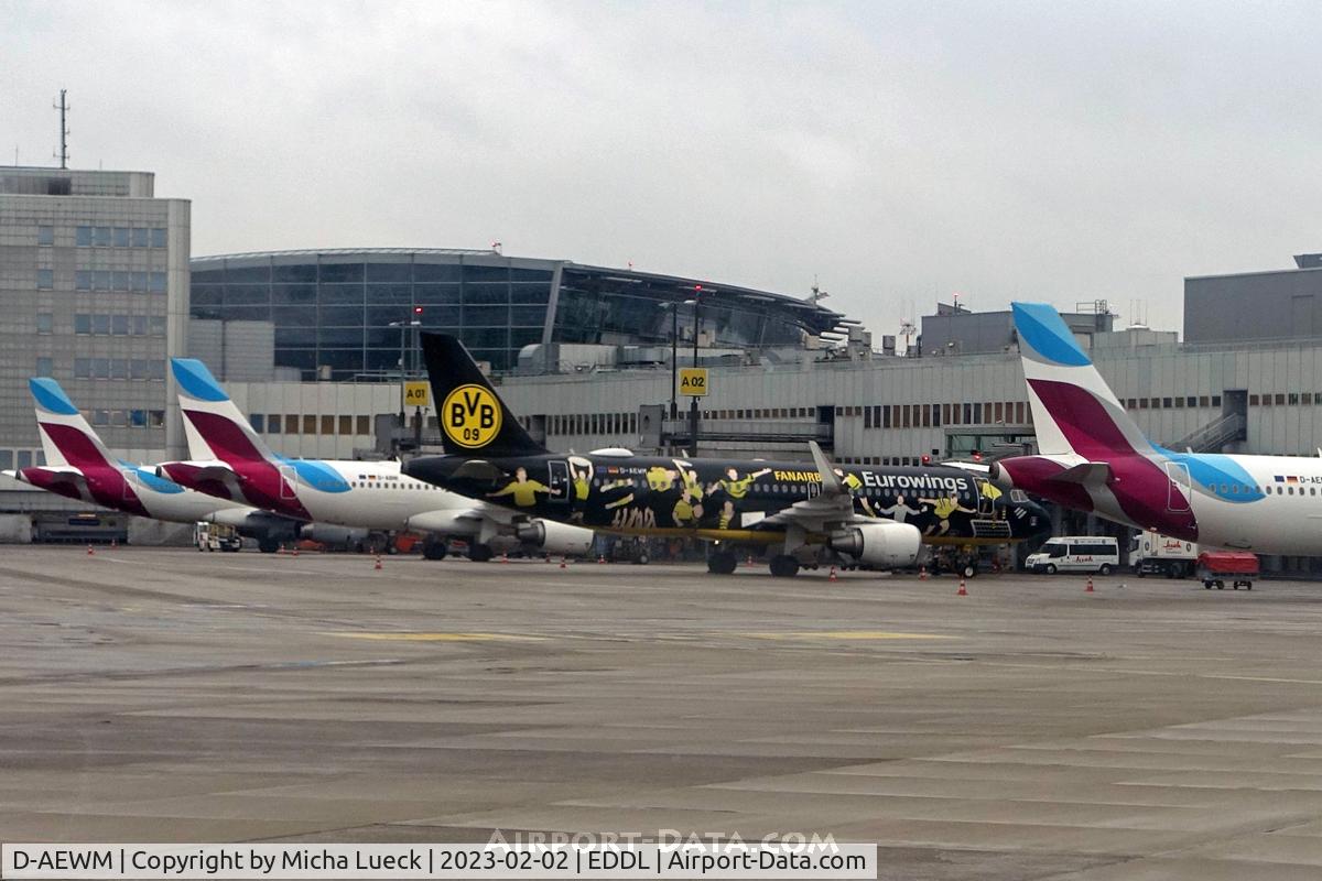 D-AEWM, 2016 Airbus A320-214 C/N 7259, The BVB livery sticks out!