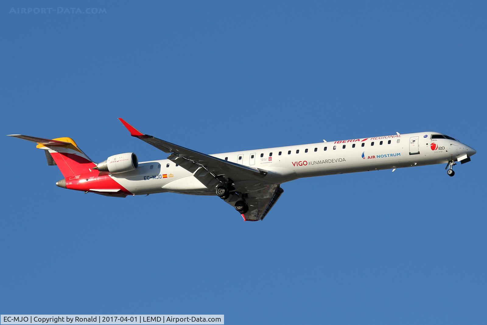 EC-MJO, 2016 Bombardier CRJ-1000 (CL-600-2E25) C/N 19045, at mad